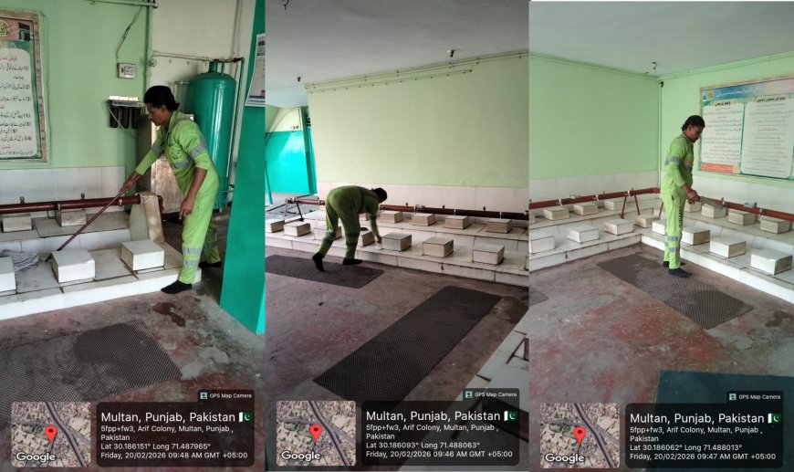 Multan: Special Cleanliness Operation Launched in Worship Places and Neighborhoods During Holy Ramadan